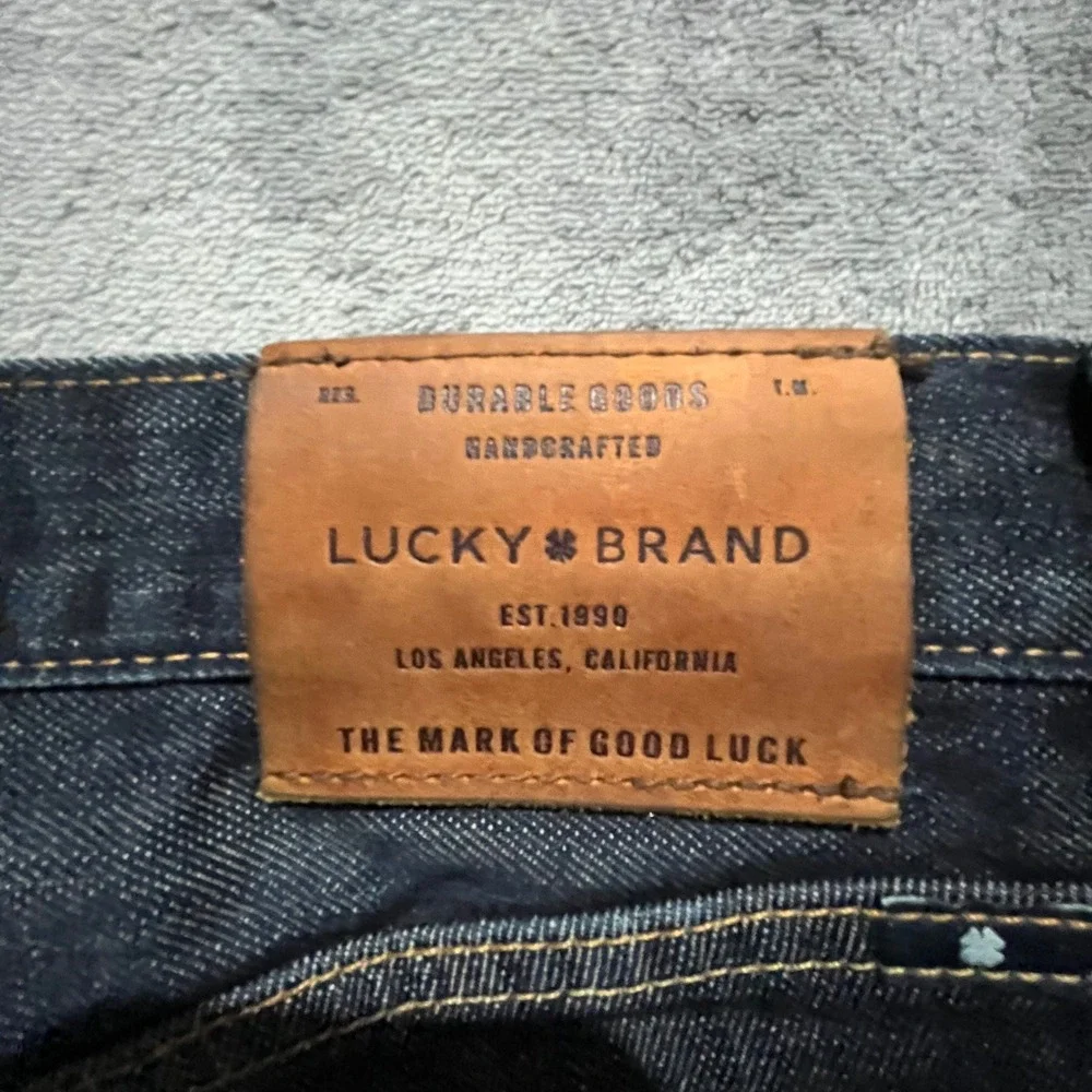 Lucky Brand Jeans Men 31/32 Dark Wash 410 Athletic Slim Candiani Denim 7M12166
